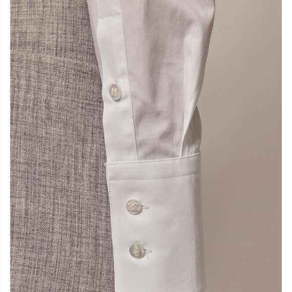 NWT Hawes & Curtis Fitted Vintage White Button Down Blouse Sz UK 14 - Picture 3 of 12